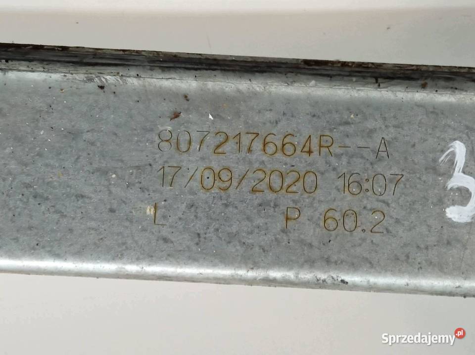 MECHANIZM SZYBY LEWY PRZÓD 807217664R Dacia Mechanizmy opuszczania szyb świętokrzyskie
