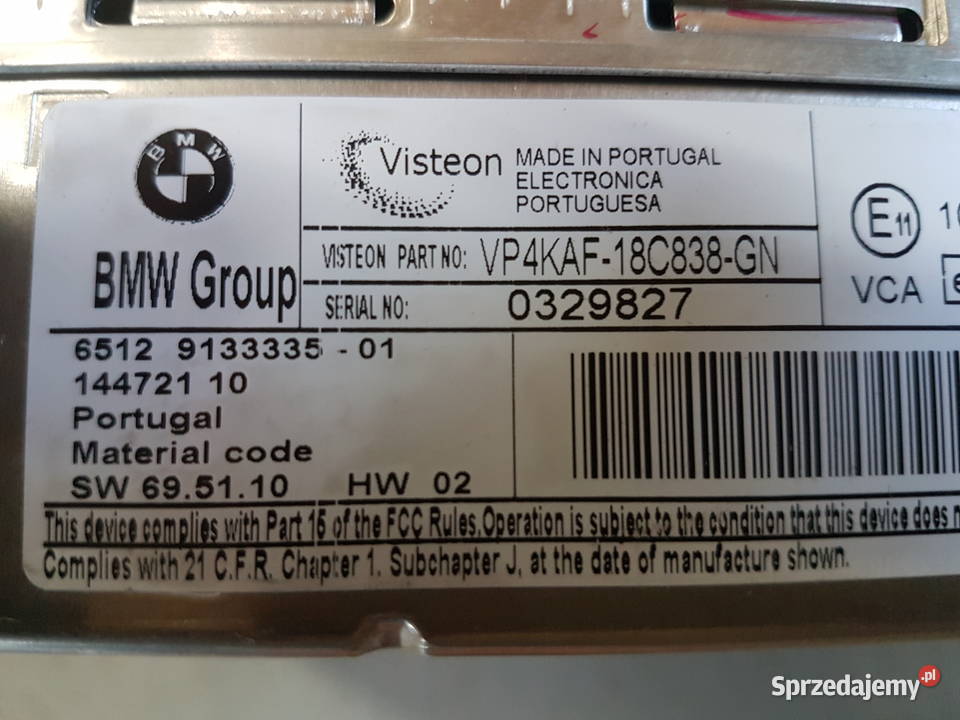 BMW 1 118 E87 RADIO CD BUSINESS RADIOODTWARZACZ Turek
