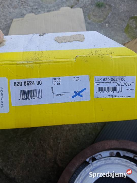 Kompletny zestaw sprzęgła Golf MK2 16D 200mm Frysztak
