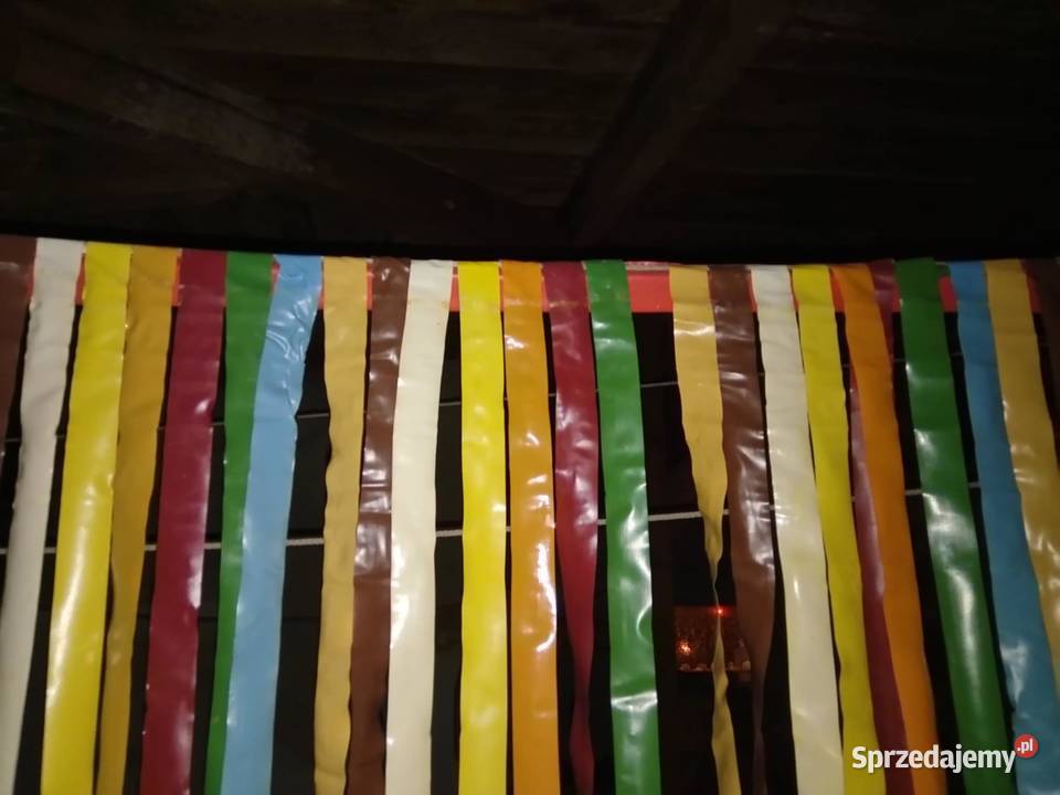 Zasłona drzwi drzwiowa paskowa w paski kolorowe