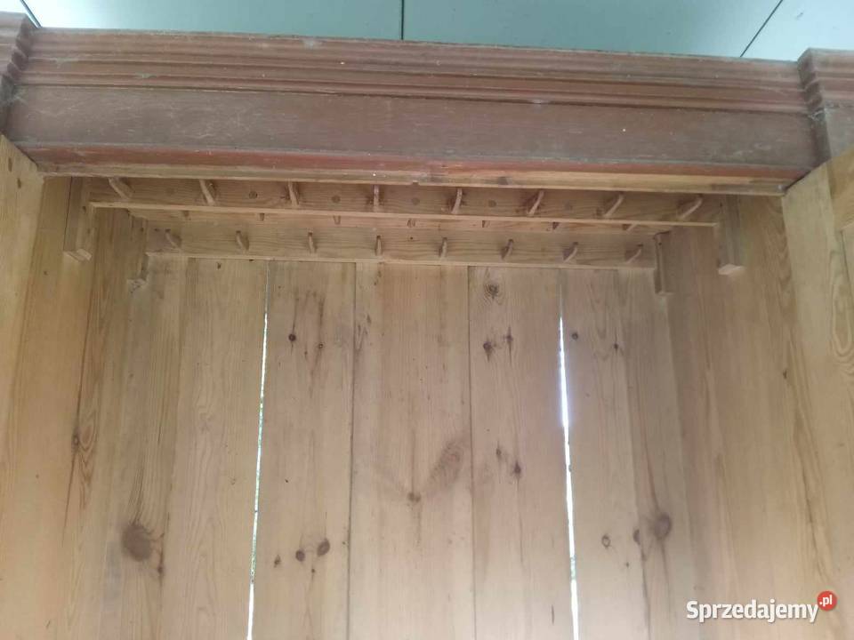 Stara drewniana szafa do renowacji Huszczka Duża