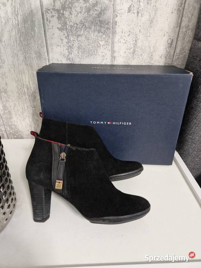 Skórzane botki Tommy Hilfiger Nowogard