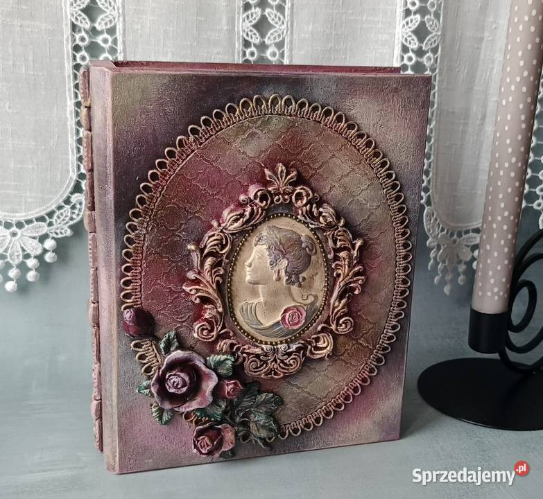 Pudełko w formie książki Drewniane pudełko Pozostałe Ostróda