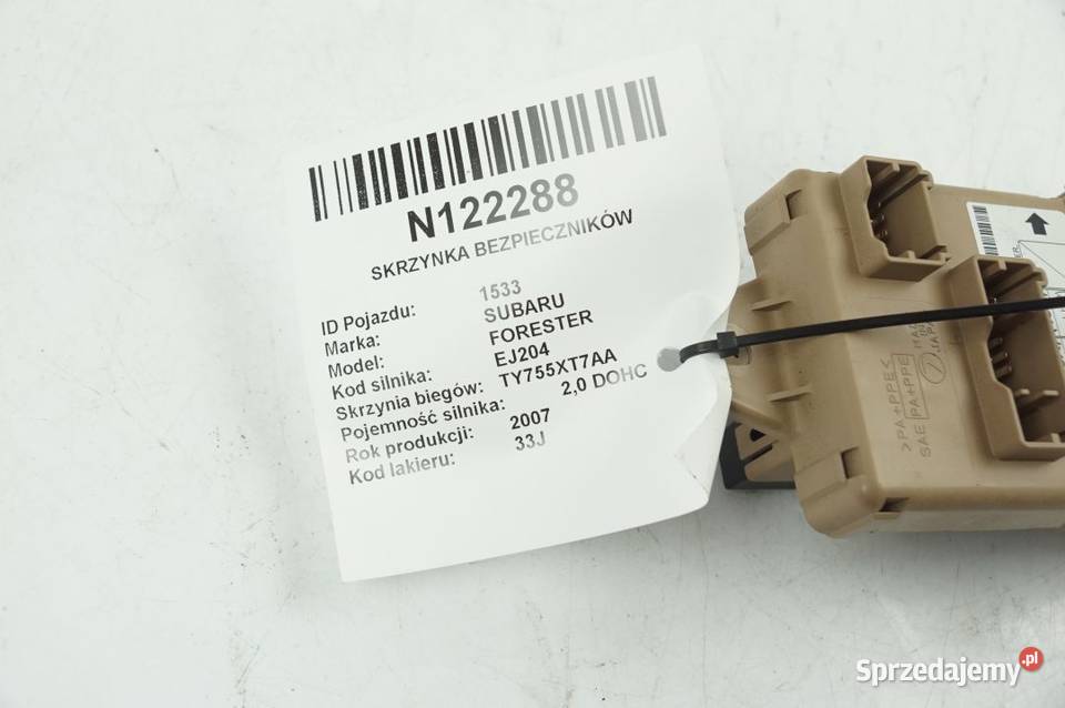 LB100603B FORESTER SKRZYNKA BEZPIECZNIKÓW Lipno