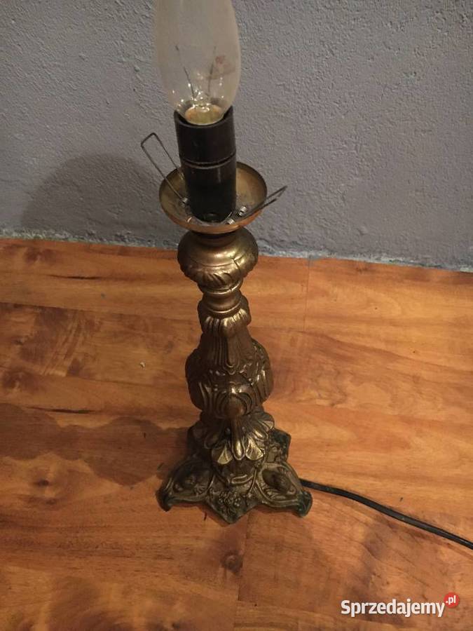 stara mosiężną lampa na biurko Piła sprzedam