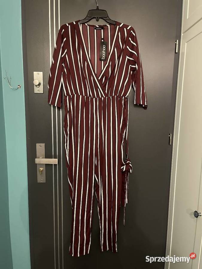 Boohoo kombinezon modny wzór paski nowy hit 44 Choszczno