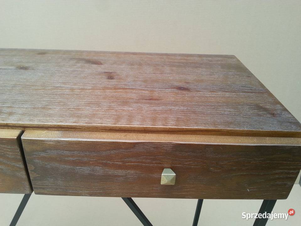 Konsola sosnowa loft vintage Regały łódzkie Radomsko