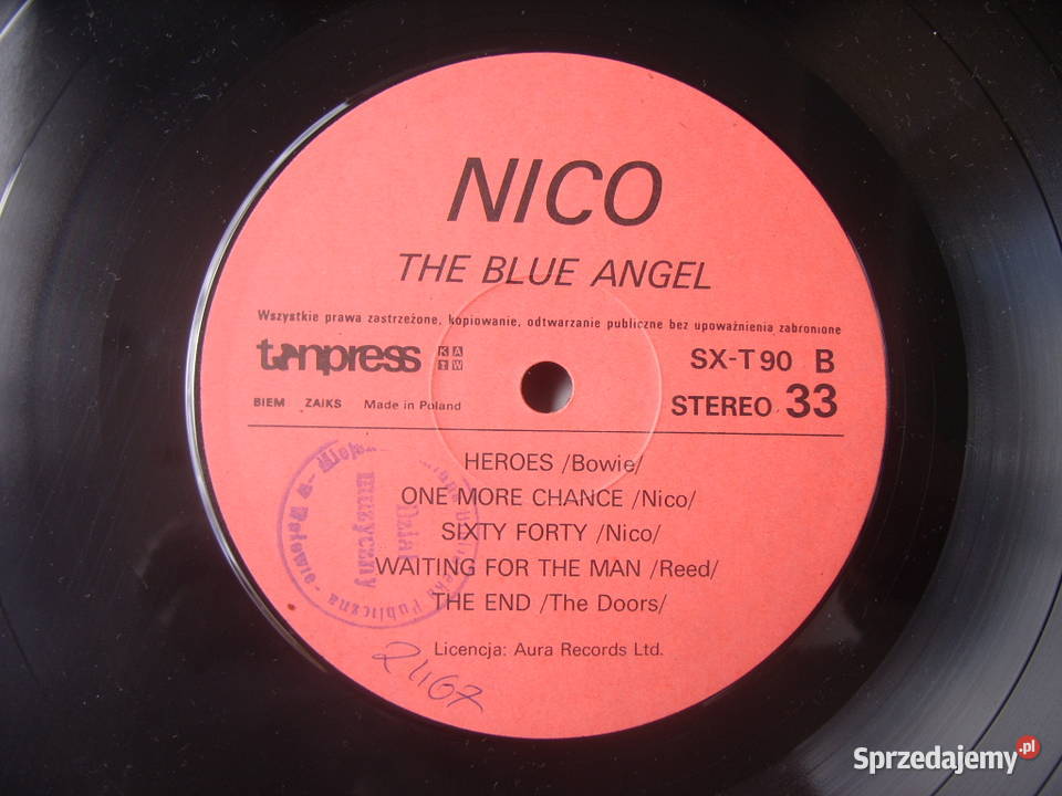 N Rock NICOTHE BLUE ANGEL LP winylTONPFESS