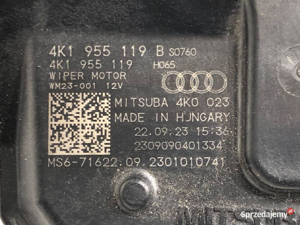 MECHANIZM WYCIERACZEK PRZÓD AUDI A6 C8 sprzedam