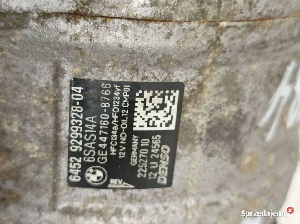 SPRĘŻARKA KLIMATYZACJI 9299328 04 20 D B47 Bmw sprzedam