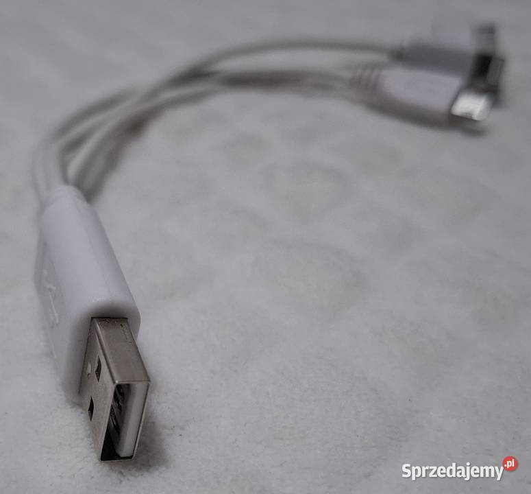 Kabel 3w1 USBA do MicroUSB Lightning iPhoneApple Czeladź