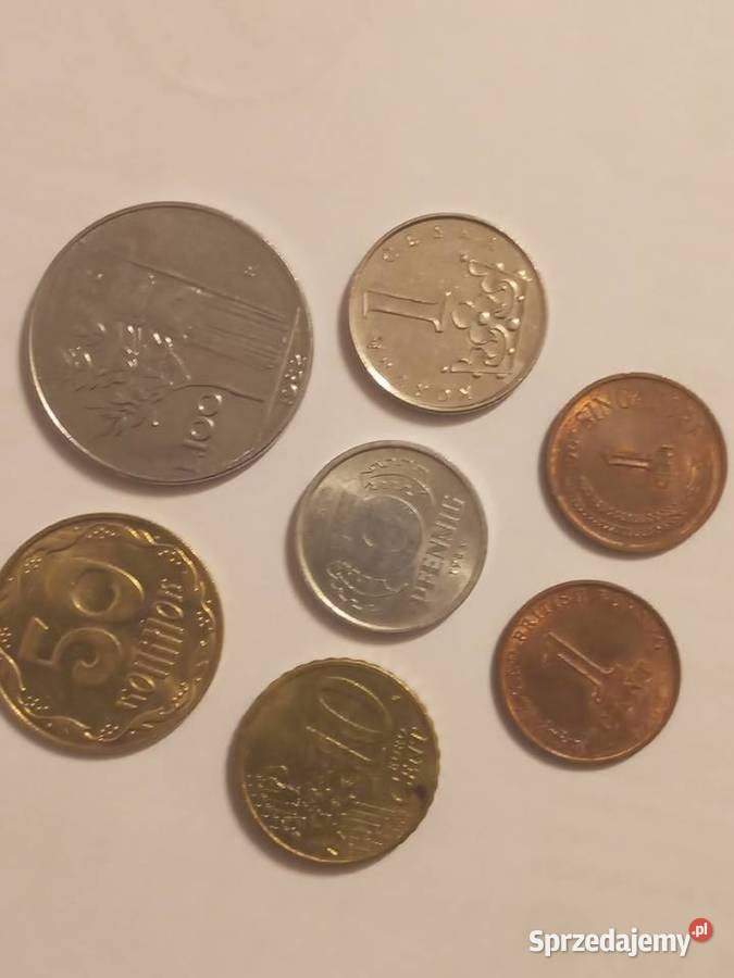 MONETY ZAGRANICZNE ZESTAW 7 MONET Szczecinek