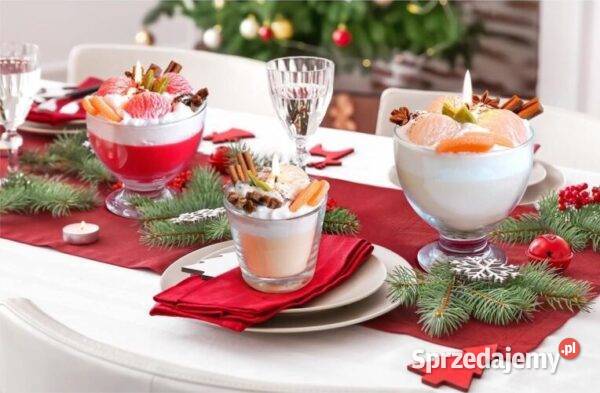 Dekoracyjna świeca zapachowa deser w kształcie Golkowice sprzedam