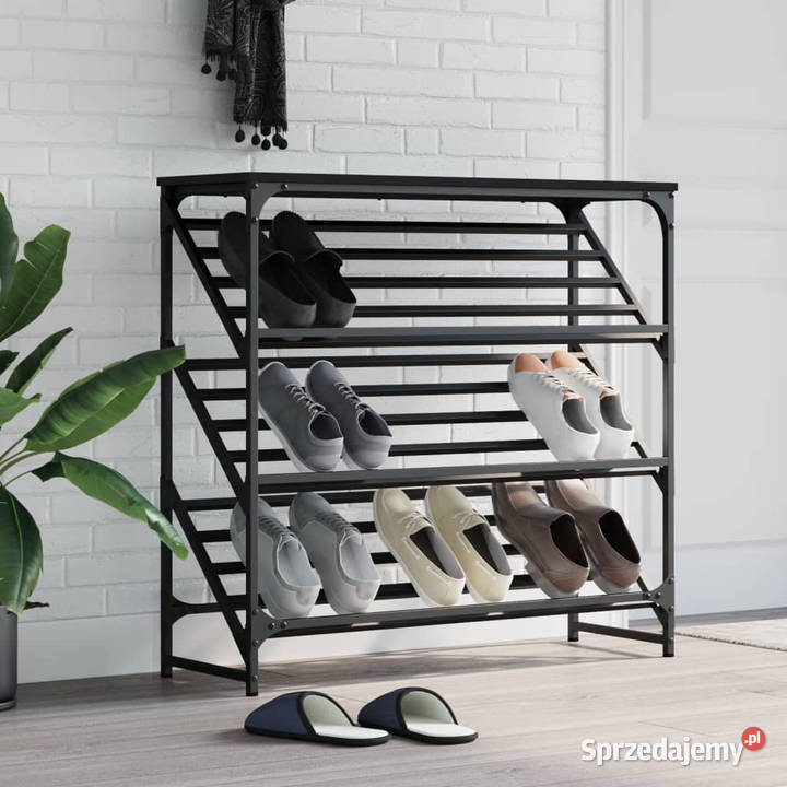 Stojak na buty czarny 90x30x85 materiał mazowieckie Warszawa