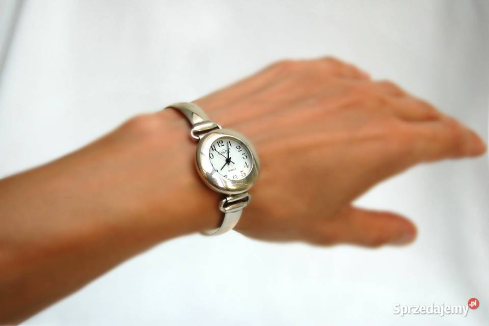 Srebrny zegarek damski klasyczny Osin quartz lubelskie Lublin