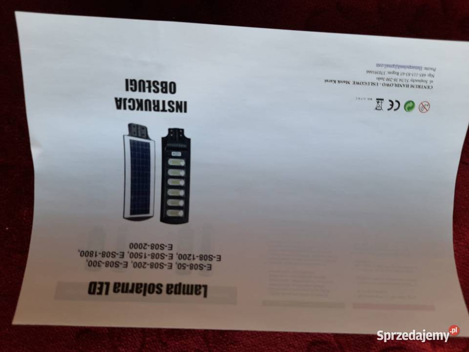 Lampa led solarna typ uliczna Vogler Sułkowice