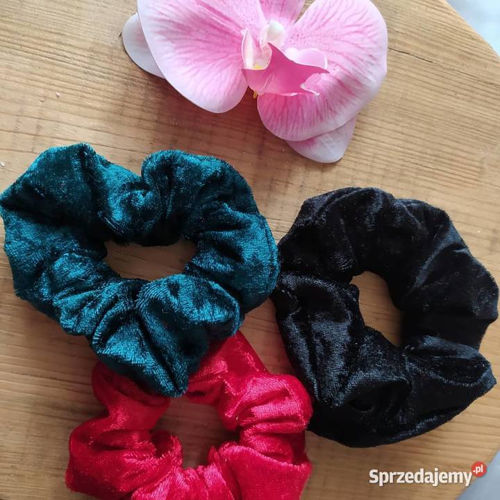 Gumki scrunchies z weluru Sędziszów Małopolski
