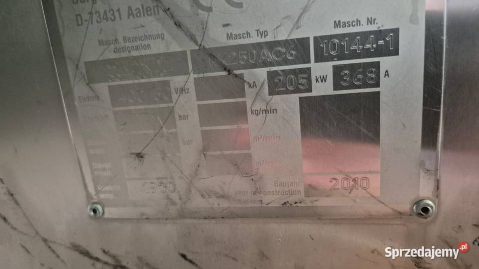 Kuter przelotowy Seydelmann KK 250 AC6 wielkopolskie Krotoszyn