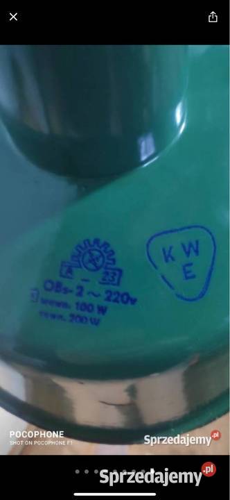 Lampa wisząca retro OBs2 zielona Pozostałe Gliwice