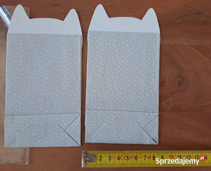 2x mała papierowa torebka kot mazowieckie