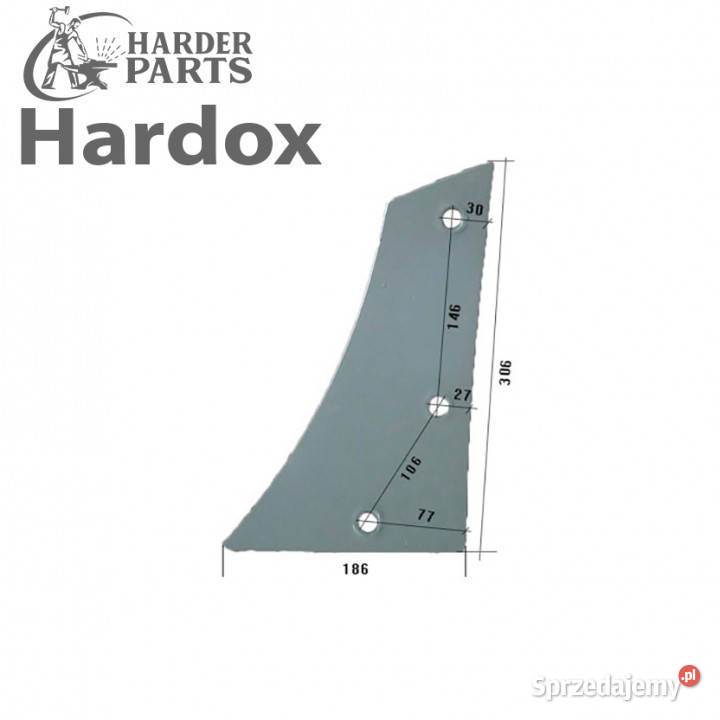 Pierś HARDOX 959425L 101121 części do pługa Suwałki
