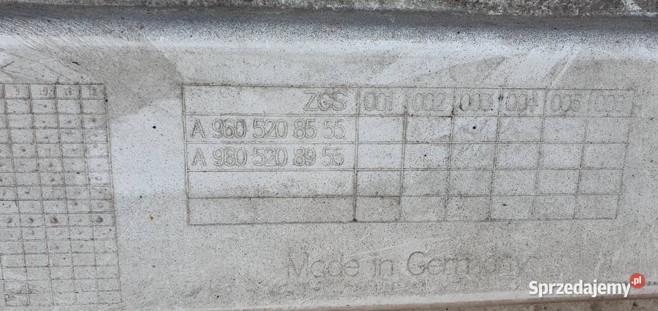 ACTROS MP4 SPOILER OSŁONA POCZNA MIĘDZYOSIOWA lubuskie Bieleń sprzedam