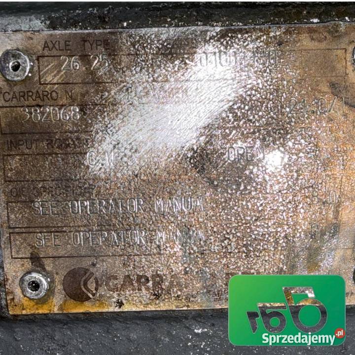 Obudowa mostu 381893 Belka osi 2625 Carraro Wilkowo sprzedam