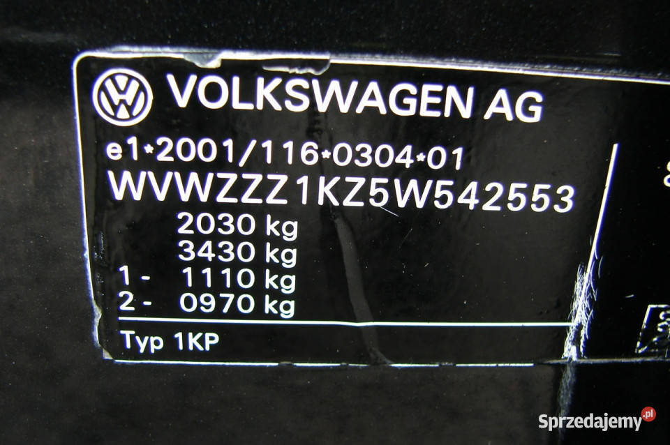 Volkswagen Golf Plus 20 TDI 105 I 20042009 230000km wielkopolskie