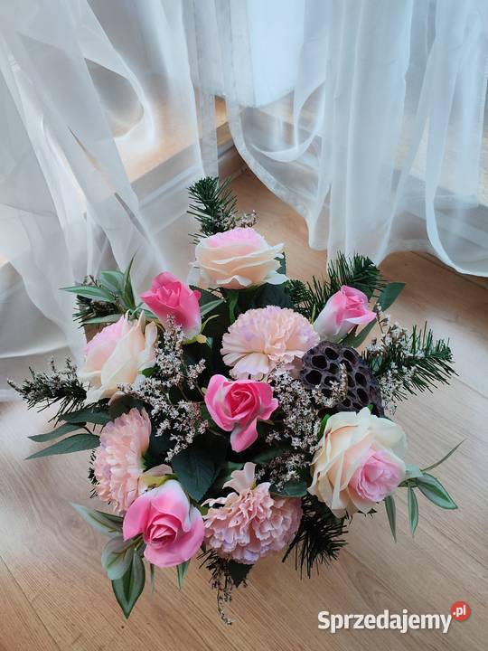 Kompozycja kwiatowa na grób kompozycja na Sosnowiec