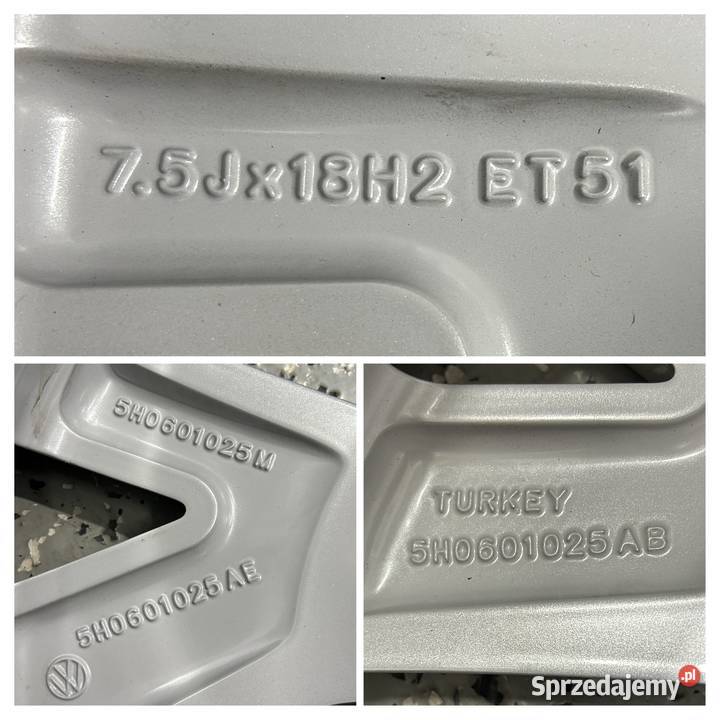 Oryginalne KOŁA FELGI 18 VW GOLF 8 GTI 7 6 5