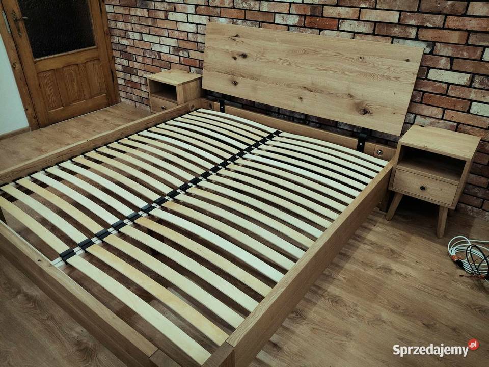 Łóżko dębowe 160x200 Łóżka sprzedam