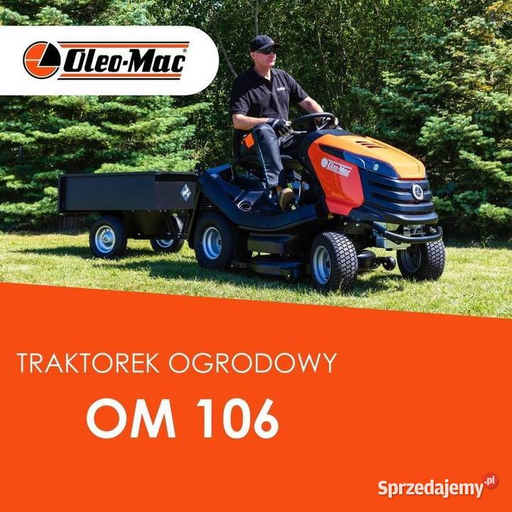 Oleo Mac OM 10622 H Traktorek Ogrodowy Husqvarna Narzędzia ogrodnicze Opalenica sprzedam