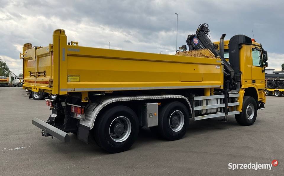 wywrotka 6x6 z dzwigiem Mecedes 3344 eur 5 tez Warszawa