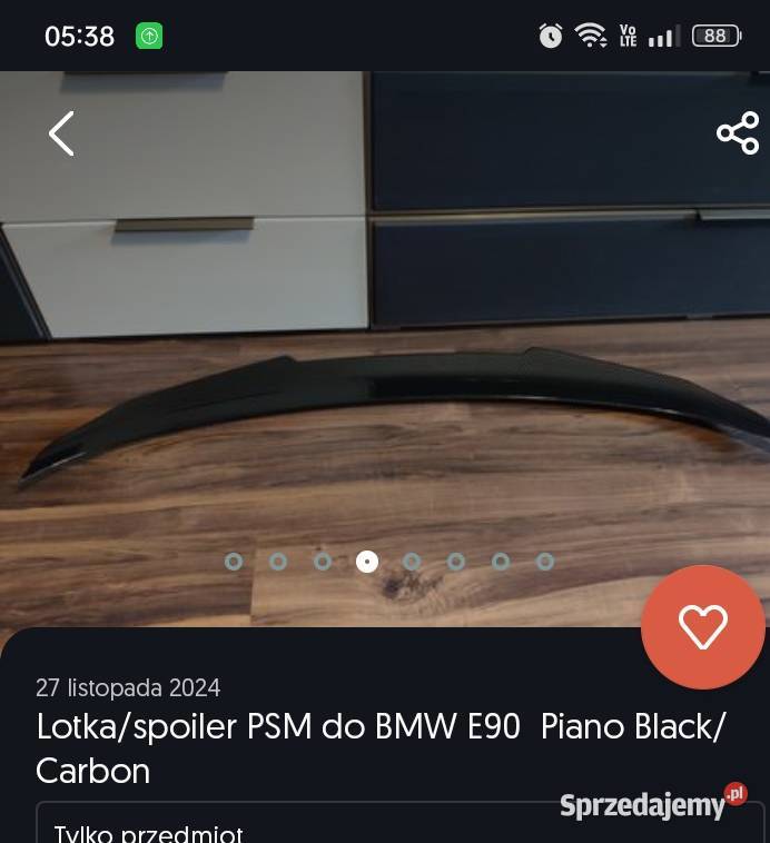 lotka spojler do BMW Morawica sprzedam