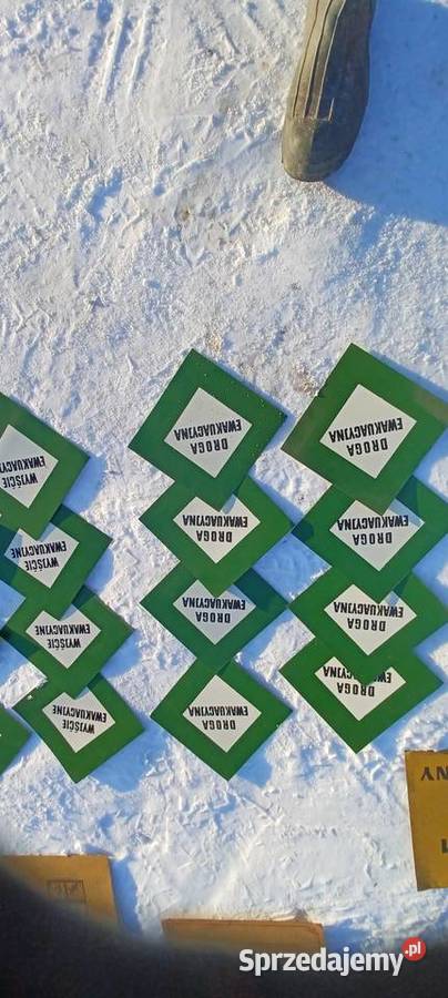 Stare tablice BHP informacyjne i instrukcja Osipy-Kolonia