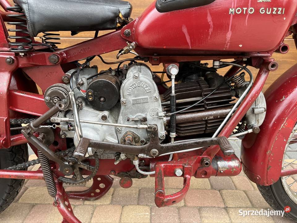 Oryginalne Moto Guzzi Super Alce 500 1946 Moto Guzzi Żychlin