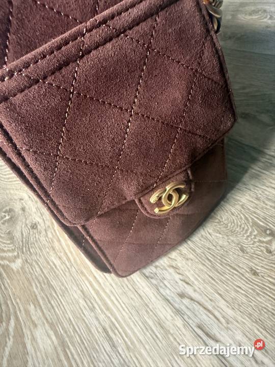 Torebka Chanel premium brązowy/beżowy Wągrowiec
