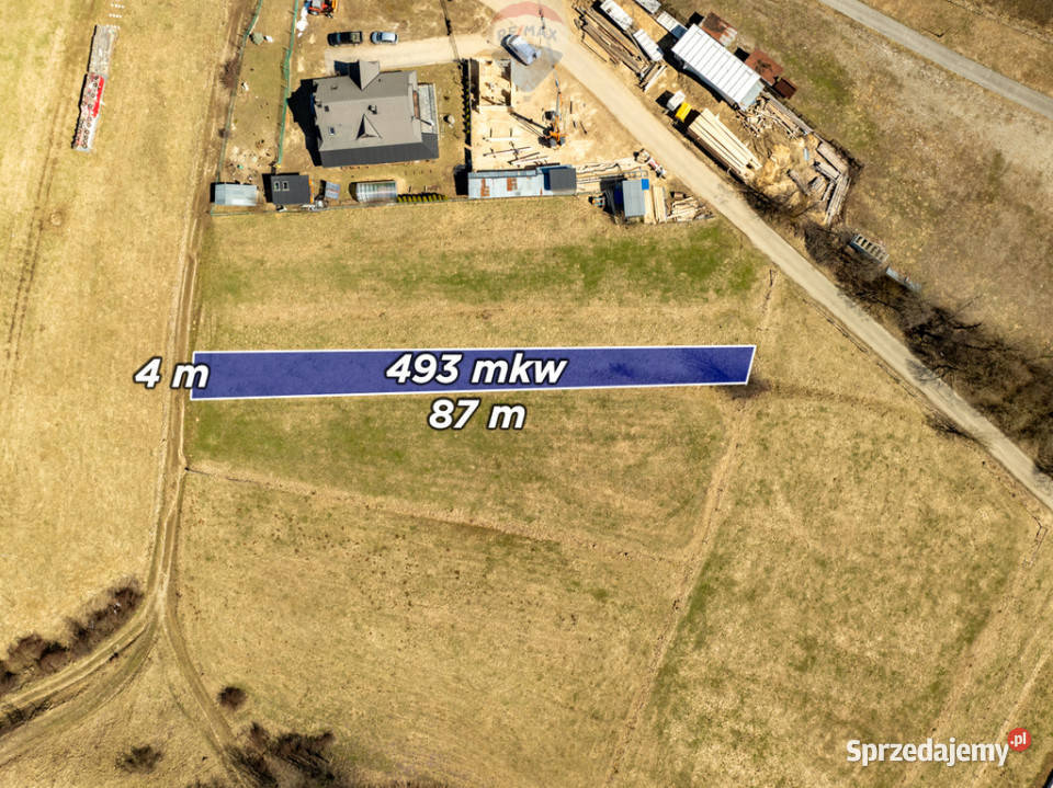DZIAŁKA BUDOWLANA CHOCHOŁÓW 493m2 budowlana Chochołów sprzedam