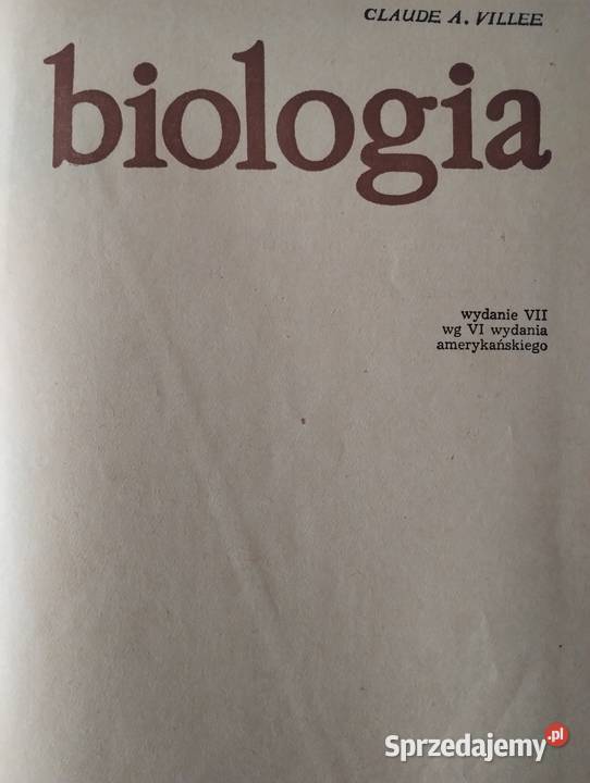 BIOLOGIA Claude AVILLEE twarda Olkusz