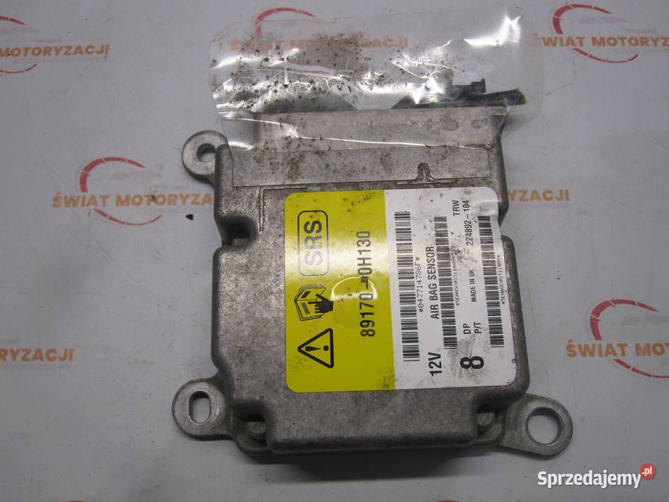 TOYOTA AYGO moduł AIRBAG 891700H130 Układ elektryczny, zapłon Kielce