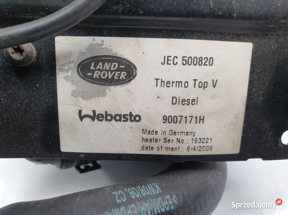 WEBASTO LAND ROVER DISCOVERY 3 JEC500820 kujawsko-pomorskie Lipno