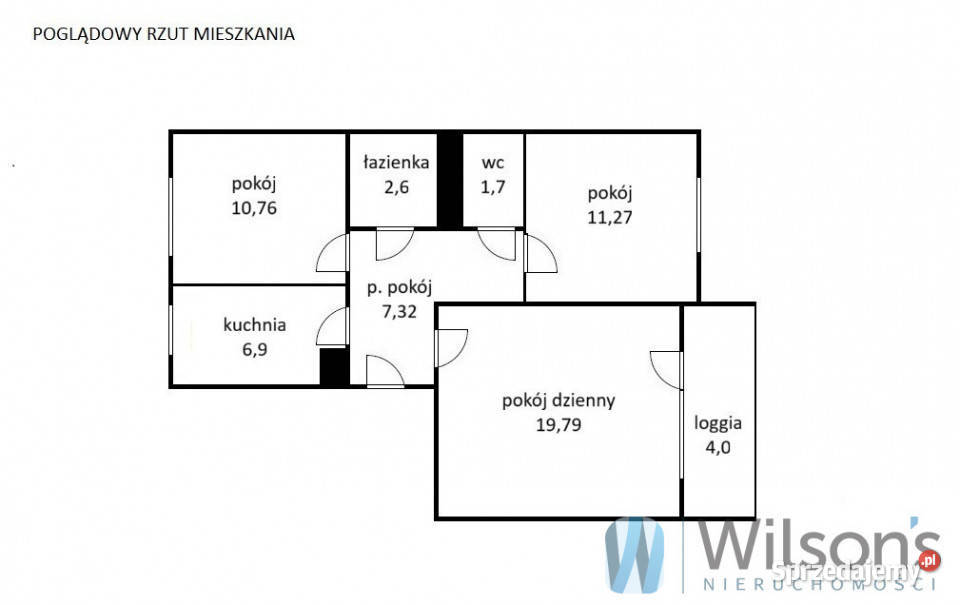 Ogłoszenie mieszkanie 6041m2 3 pokoje Warszawa 12332zł/m2