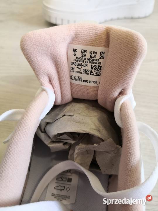 Nowe buty PUMA Dream 39 25 białe różowe pudrowy Nawojowa