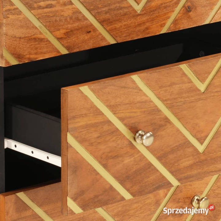 Szafka brązowoczarna 60x335x75 lite drewno mango Meble Warszawa