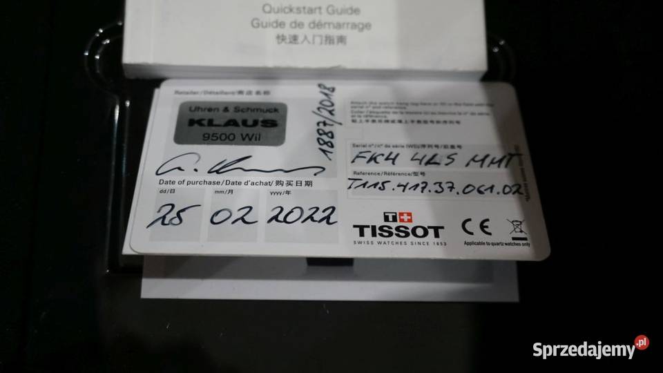 ORYGINALNY ZEGAREK TISSOT TOM LUTHI LIMITED Zegarki Warszawa sprzedam