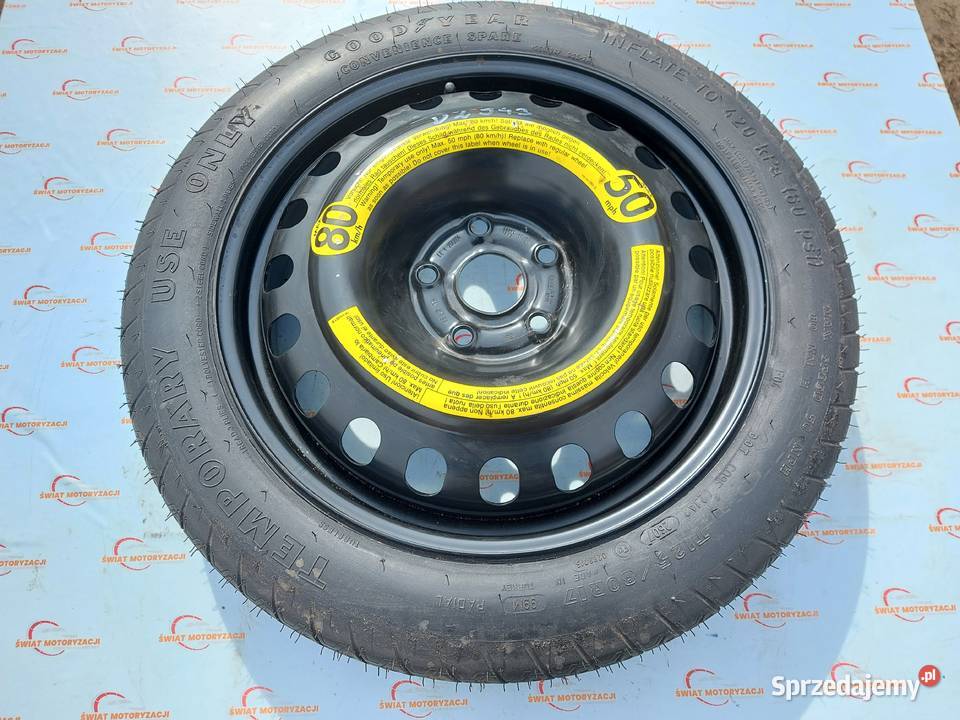 AUDI A4 B6 B7 koło dojazdowe 1258017 99M 5x112 Koła dojazdowe