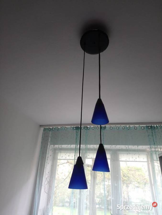 Niebieska lampa sufitowa mazowieckie Warszawa