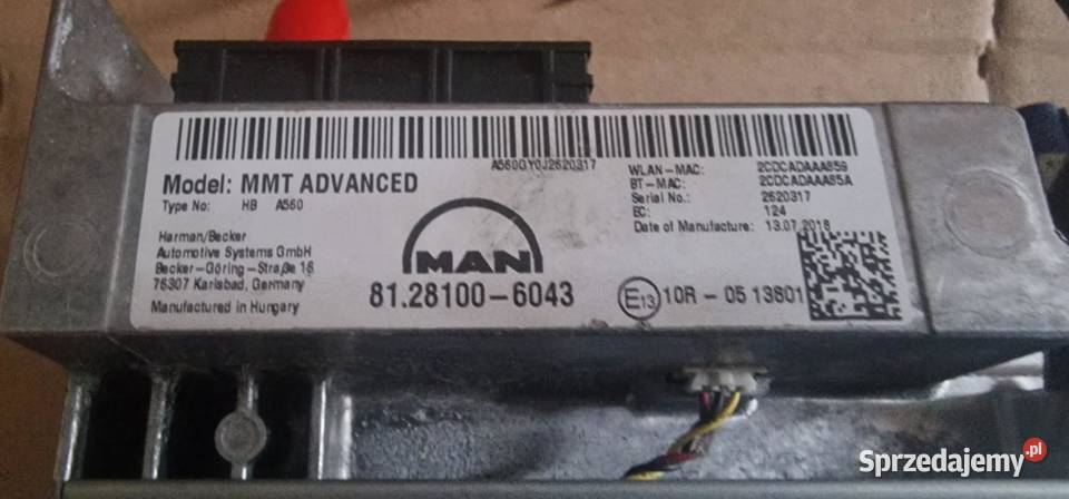 MAN TGX TGS EURO 6 E6 RADIO NAWIGACJA Bieleń
