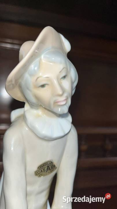 Figurka Grajek Siedzący Casades Valencia Made in Porcelana i szkło Gdańsk