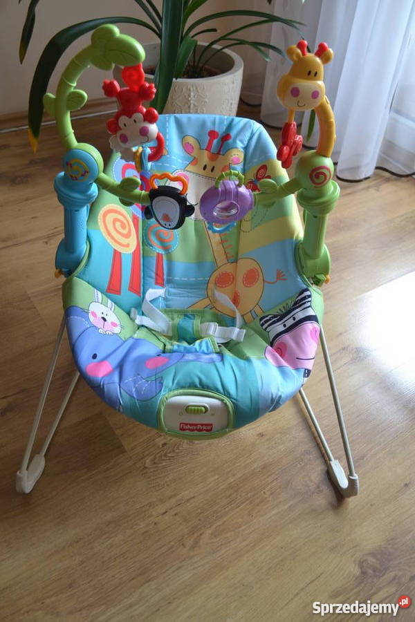 Leżaczek Bujaczek FISHER biały Szczecin sprzedam